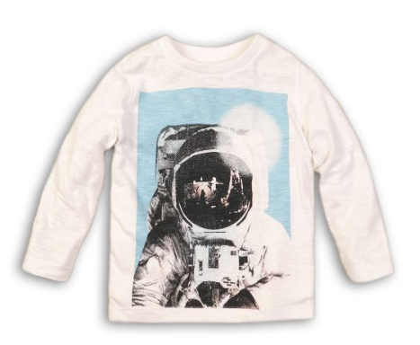 Langarmshirt mit Astronaut Print von Minoti