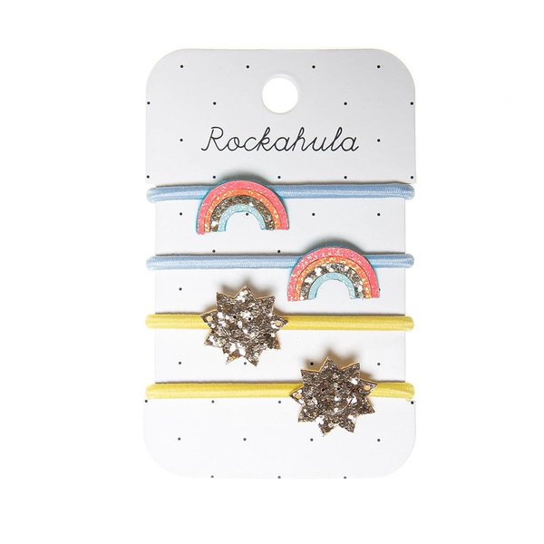 Rockahula Kids Haargummis 4er Pack Regenbogen
