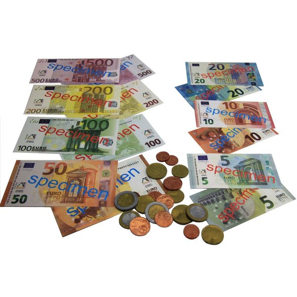 Wissner EURO-Spielgeld (22 Münzen und 22 Scheine)