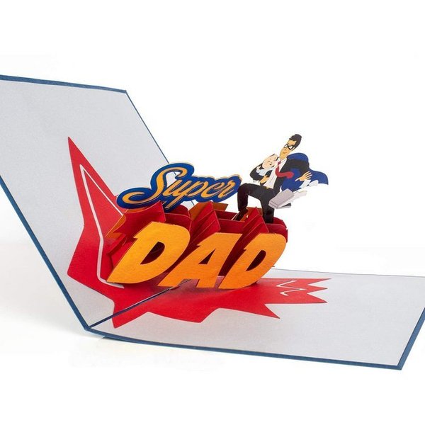 Papercrush Super Dad Pop-Up Karte