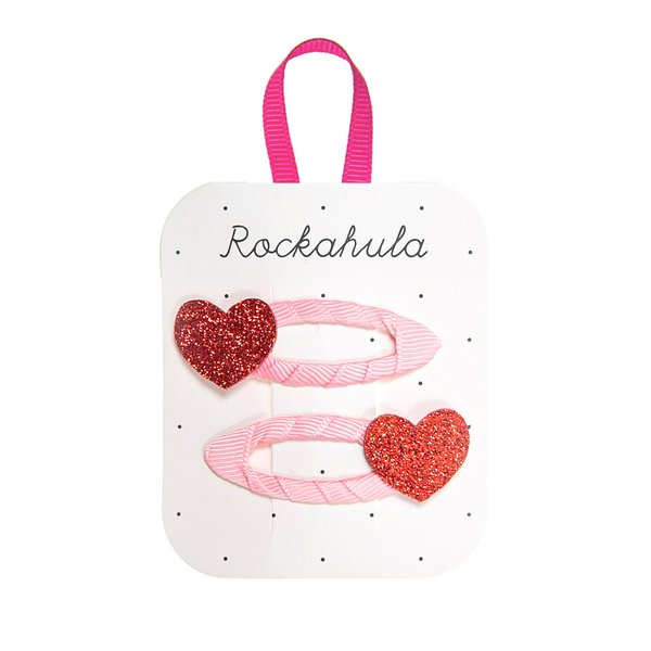 Rockahula Kids Doppelpack Haarspangen Herz Glitzer