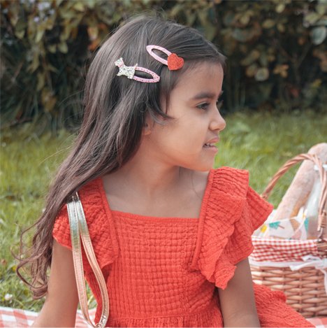 Rockahula Kids Doppelpack Haarspangen Herz Glitzer