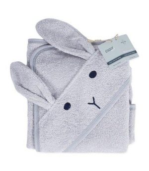 Cigit Kids Baby Kapuzenhandtuch mit Katzenstickerei grau.jpg