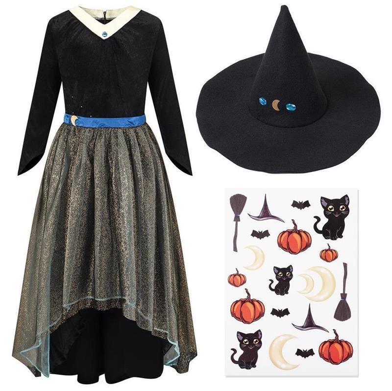 hexen-kleid-kostuem-set-fuer-kinder-mit-hexenhut-tattoos-halloween-kinder-kostuem-schwarz-groesse-140-146.jpg
