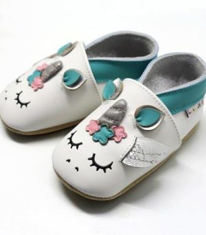 Lait et Miel Hausschuhe Leder Krabbelschuhe Einhorn(1).jpg