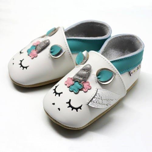 Lait et Miel Hausschuhe Leder Krabbelschuhe Einhorn(1).jpg