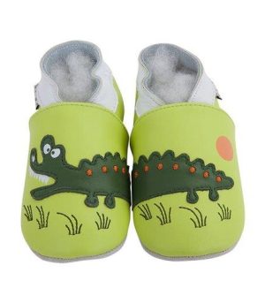 Lait et Miel Hausschuhe Leder Krabbelschuhe Krokodil(1).jpg