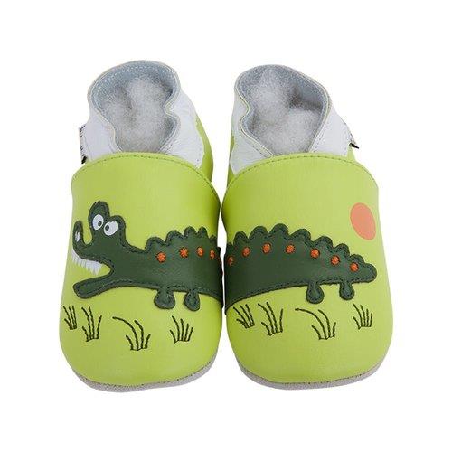 Lait et Miel Hausschuhe Leder Krabbelschuhe Krokodil(1).jpg