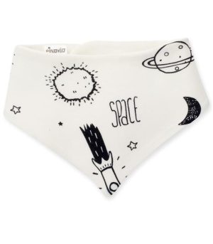 pk0135-pinokio-weisses-ecru-baby-halstuch-weltall-sterne-mond-raketen-planeten-jungen-maedchen-dreieckstuch-sabbertuch-spucktuch-unifarben-klettverschluss-vorderansicht.jpg